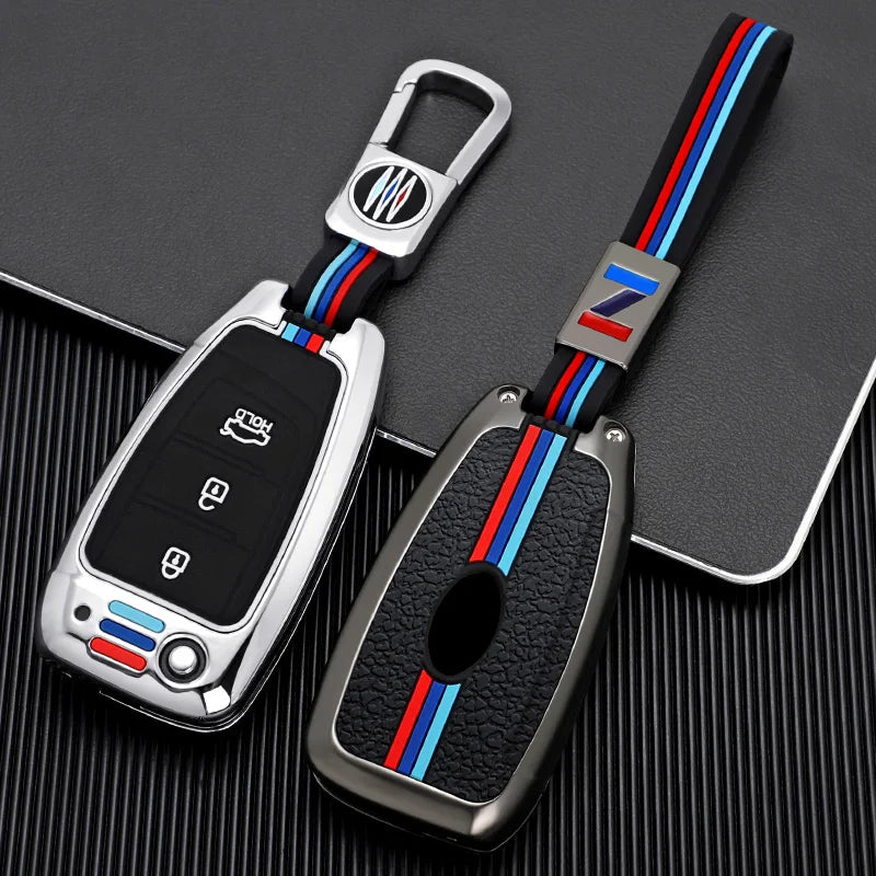GPRGIT Zinc Alloy Car Flip Key Case Cover for Hyundai Elantra Solaris I35 I40 Sonata Santa Fe Verna Tucson Genesis Keyless Accessories