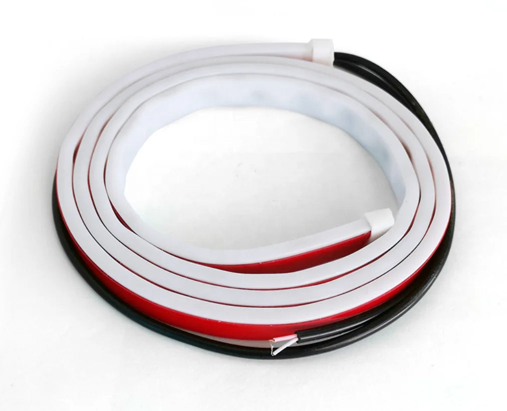 GPRGIT LED Car Door Warning Light 120cm Anti-Collision Strobe Safety Lamp 12V 27W