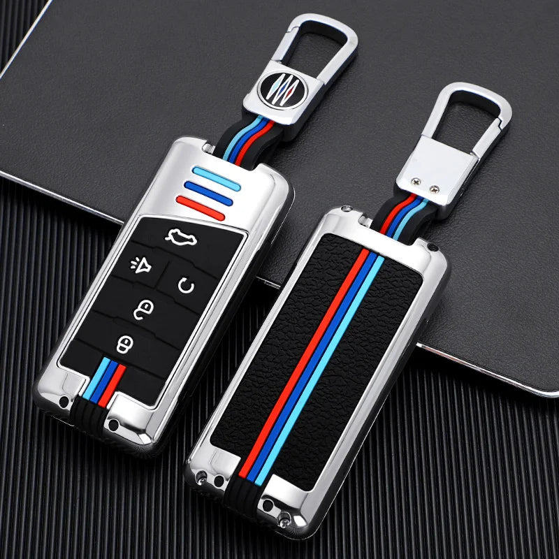 GPRGIT Zinc Alloy Key Remote Fob Car Accessories for GAC Trumpchi GS4 GM8 GA3 GA6 SGS7 GA4 GS5 GS3 Legend GS8 5 Buttons Case Cover