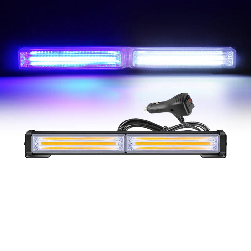 New 12V 24V Automotive COB LED Warning Light Bar Rooftop Traffic Advisor Emergency Flashing LED Strobe Lights High Quality