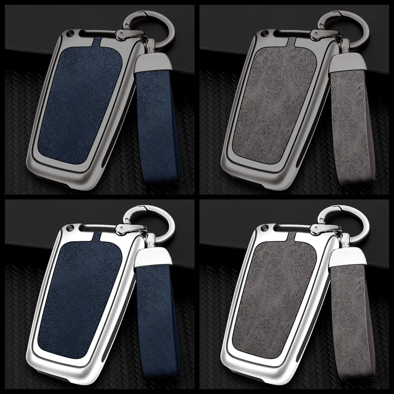 GPRGIT Leather Car Key Case Cover for Toyota Aygo Yaris RAV4 Camry Corolla Citroen C1 Peugeot 108