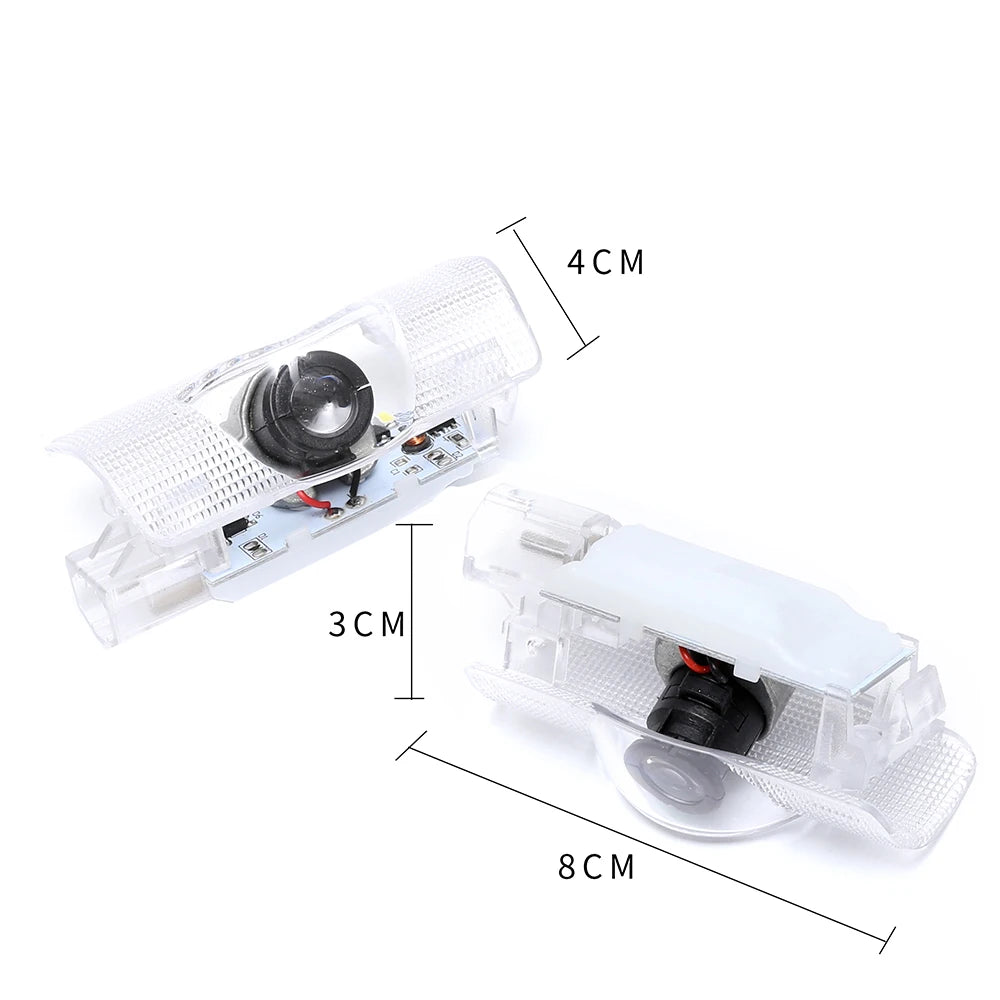 GPRGIT Car Door LED Logo Projector Lights Accessory Wireless Welcome Emblem Lamp Ghost 3D Lights Puddle Lights