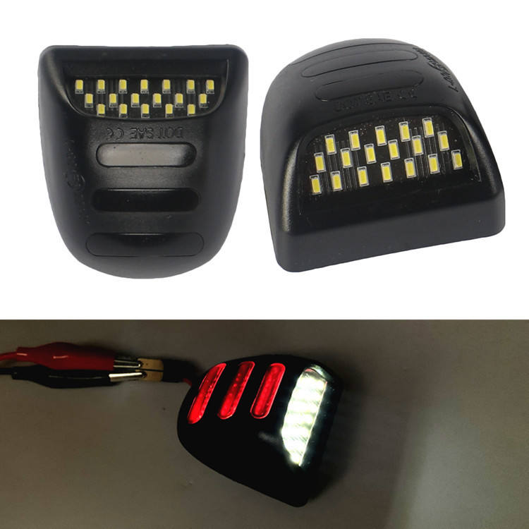 Suitable for Chevrolet License Plate Light — Chevrolet Silverado 1500/2500, GMC Dual-Color White and Red Light
