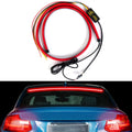 GPRGIT 90cm 1M RGB Red Flashing LED Third Brake Light High Mount Brake Lights Strip For Car Trunk