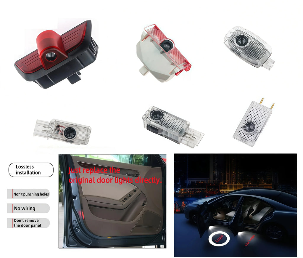 2/4 Pcs LED Logo Door Projection Welcome Light for VW Golf 5 6 7 GTI GTD GTE Touareg CC Passat Tiguan
