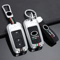 GPRGIT Zinc Alloy Smart Car Key Case Cover for Toyota Camry, Corolla, RAV4, Highlander, Avalon (2015-2017)