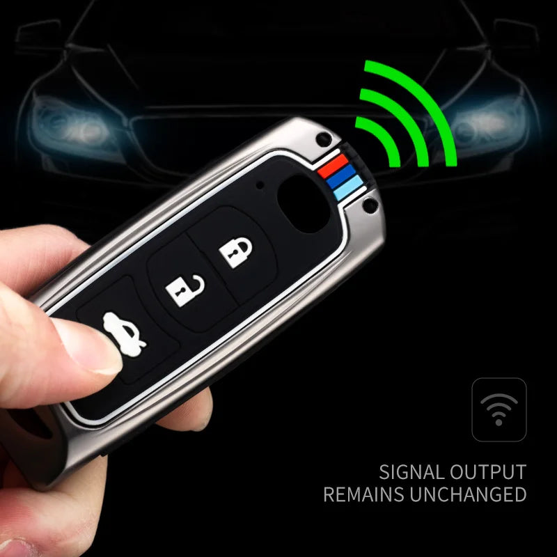 GPRGIT Metal Car Smart Keychain for Mazda 2 3 5 6 Demio Atenza Axela CX-3 CX-5 CX-4 CX-7 CX-9 MX-5 Key Case Cover Protector Accessories