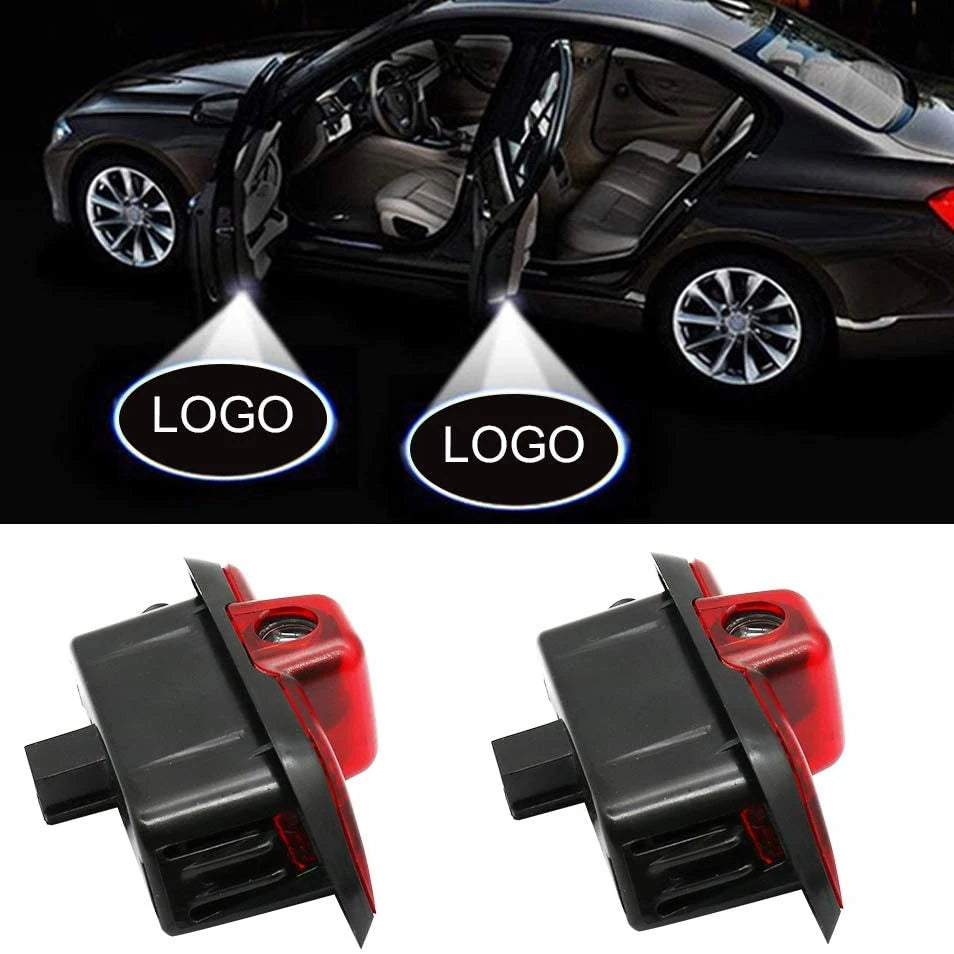 GPRGIT Car LED Logo Ghost Light Door Lights Projector Welcome Lamp Accessories Emblem Lamps for Mercedes Benz