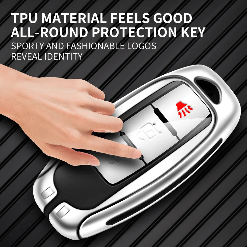 GPRGIT Car Custom Logo Metal Car Key Case Cover for Nissan Qashqai X-Trail T32 T31 Juke J10 J11 Kicks Tiida Pathfinder Note Accessories