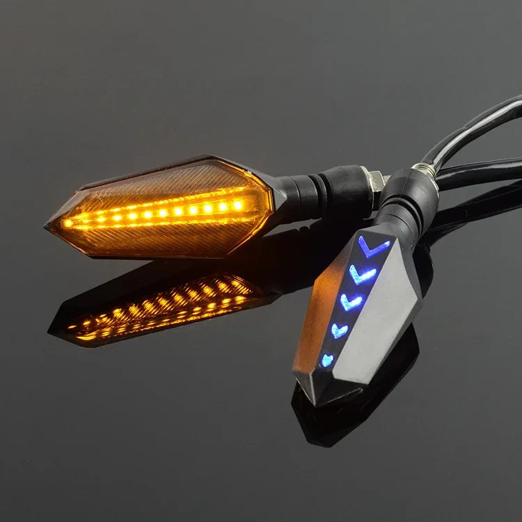 GPRGIT Dynamic Flow LED Turn Signal Light Yellow Sequential Blinker for Motorcycle