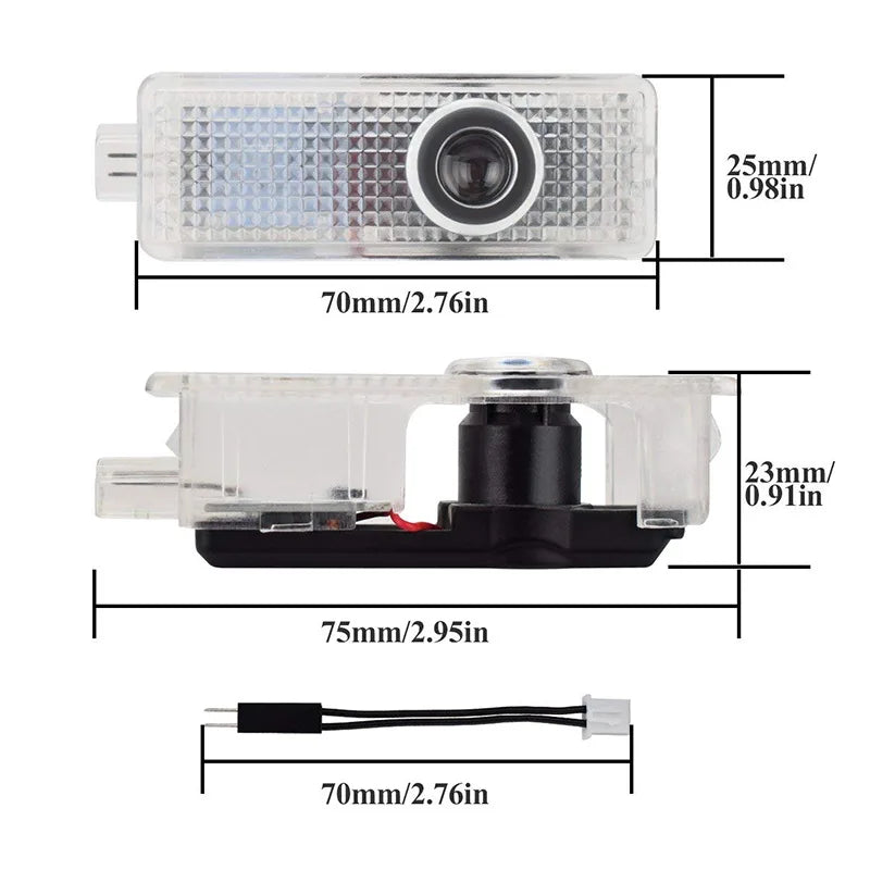 GPRGIT 12V LED Car Door Logo Light Welcome Projector for BMW