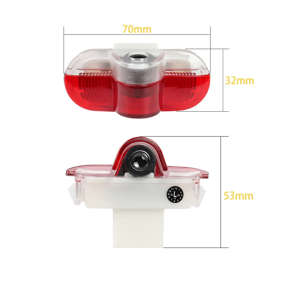 GPRGIT LED Car Door Welcome Warning Lamp Ghost Shadow Decoration Light for Ford Galaxy MA6 2 Mondeo MK4 BA7 S-MAX MK1 Accessories