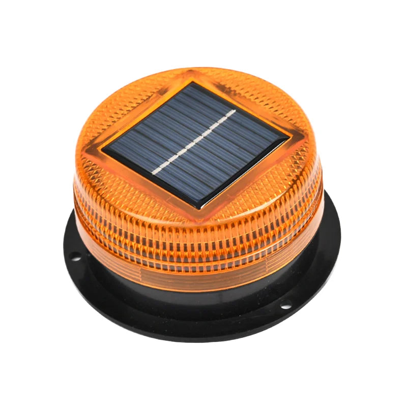 GPRGIT Solar Power LED Magnetic Warning Strobe Beacon Light Amber Red White