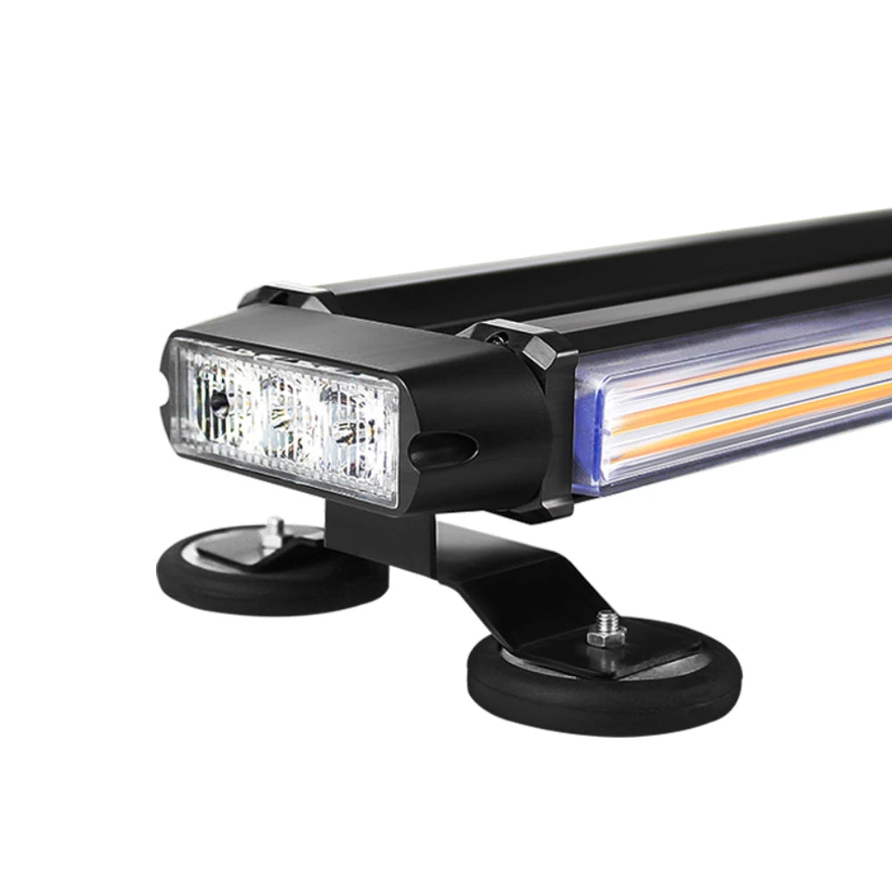 Super Bright 13.7inch Cob Led 4 Sided Warning Light Bar Car Roof Top Warning Led Light Traffic Emergency Strobe Lights