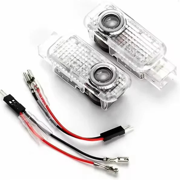 GPRGIT LED Glass Non-Fading Projection Door Welcome Light for Audi A4L A6L Q3 Q5 Q7 RS Series 12V