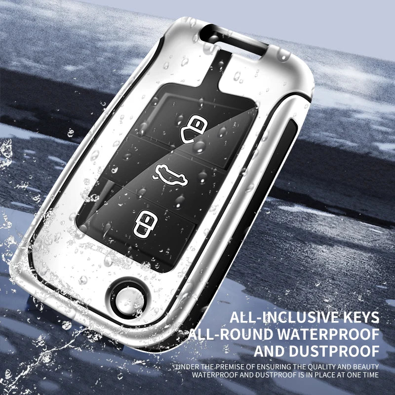 GPRGIT Custom Car Logo Leather Car Key Case for VW Volkswagen Golf 7 MK7 Tiguan MK2 for Skoda Octavia A7 Seat Ateca Leon FR 2 Ibiza