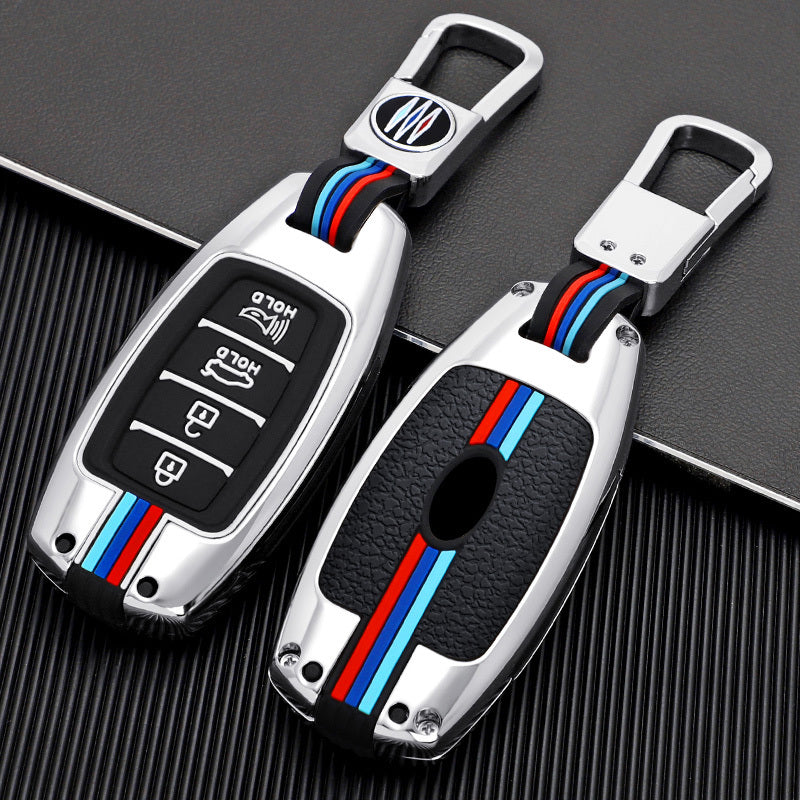 GPRGIT Zinc Alloy Car Key Case Cover Holder for Hyundai KONA KAUAI Solaris Azera Elantra Grandeur IG Accent Santa Fe