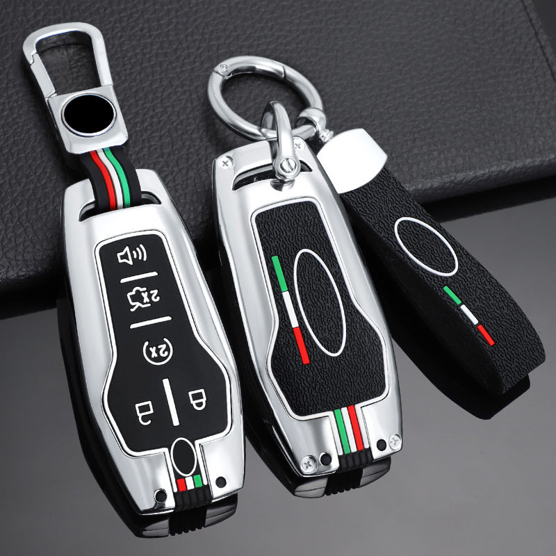 GPRGIT Zinc Alloy Car Key Cover Case for Ford Fusion Mondeo Mustang F-150 Explorer Edge 2015 2016 2017 2018 2019
