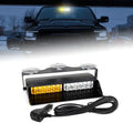 12 Volt Red & Blue LED Flash Strobe Warning Light Interior Car Dash Visor Light for Vehicle Emergency Auto Exterior Lighting