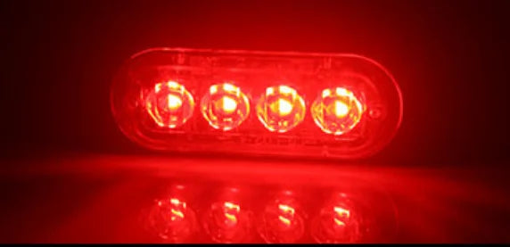 GPRGIT 2020042002 12v Emergency Vehicles Car 4 LED Flash Light Amber Red Blue Truck Strobe LED Flashing Warning Light