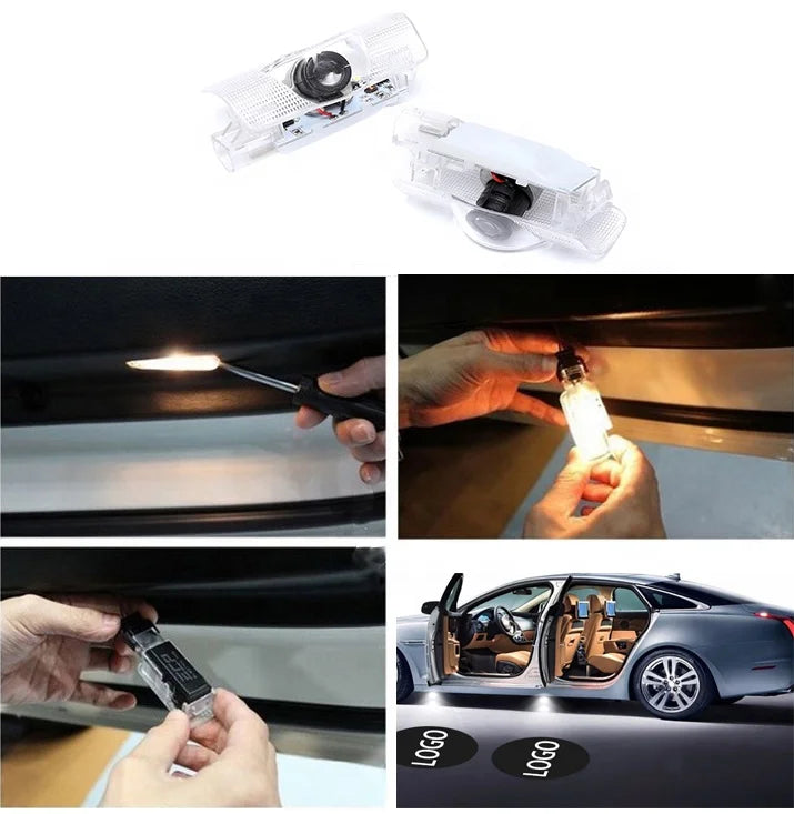 GPRGIT Toyota Crown 2019/2020 Car Logo Projector Door Step Light 12V
