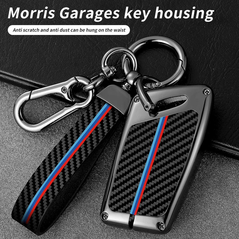 GPRGIT Car Logo Carbon Key Case for MG ZS MG6 EV EZS HS EHS 2019 2020 2021 for Roewe RX5 I5 I6 RX3 RX8 ERX5 MAX RX3 Accessories