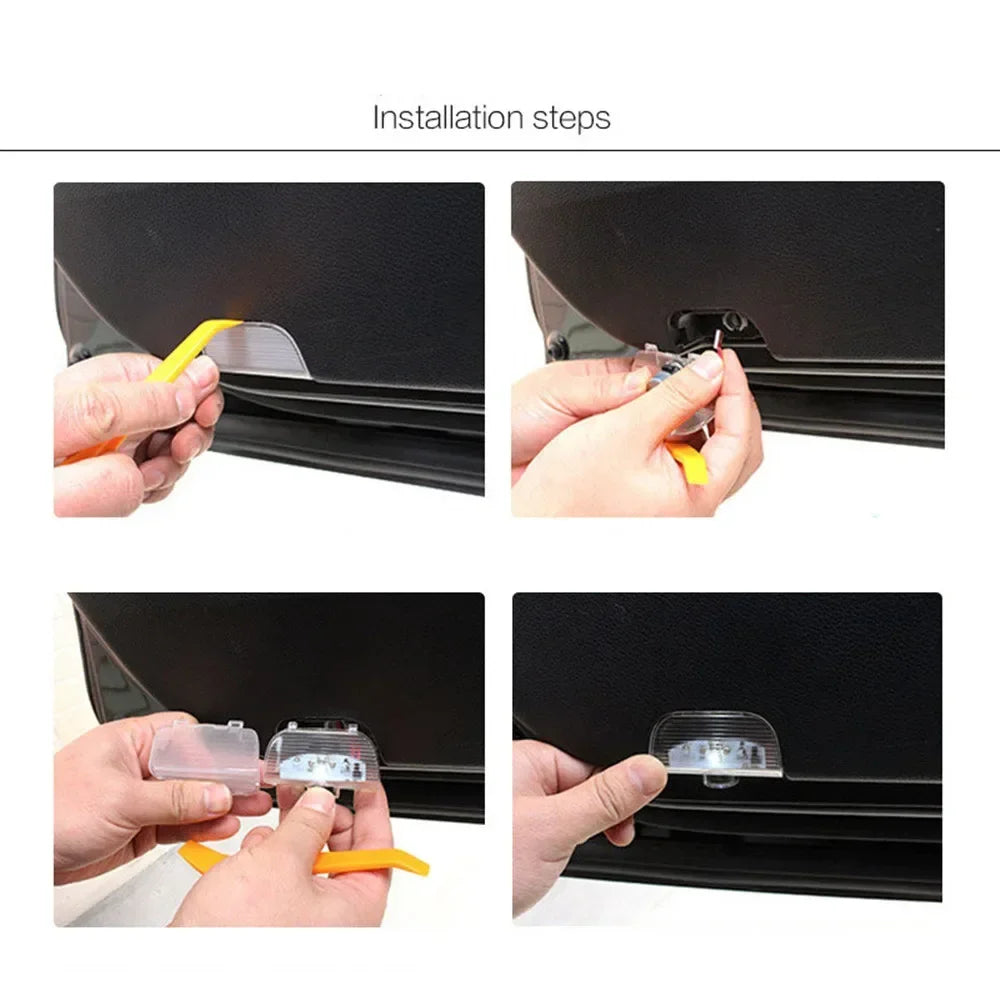 GPRGIT LED Car Door Ghost Welcome Lights Bulb for Honda CR-Z CRZ Accord 7th 8th 9th 10th Gen Elysion Crosstour Pilot Odyssey