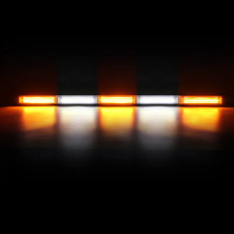 29inch Vehicles COB Warning Strobe Lightbar Multicolor Flashing DRL Lights Bar LED Flash Emergency Work Lights for Trucks