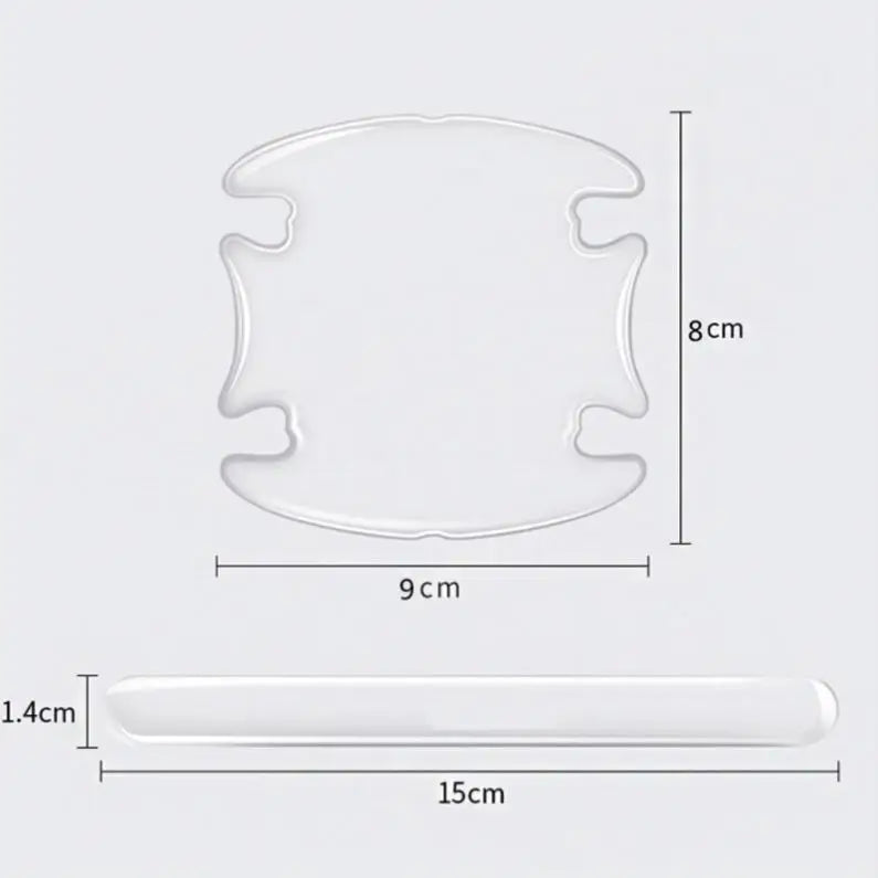 GPRGIT Universal Car Door Bowl Film - Anti-Scratch Protector for Door Handle / Mirror / Wheel