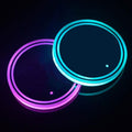 GPRGIT Universal LED Car Cup Light Pad RGB Beverage Coaster Interior Decoration Atmosphere Light, 12V 27W