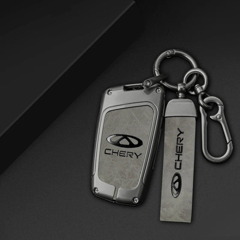 GPRGIT Leather Car Remote Key Case Cover for Chery EQ1 Tiggo 7 Pro 8 PLUS Exeed Tiggo 2 3x Arrizo 5 Pro Gx 5x EQ7 Tiggo 4 Accessories
