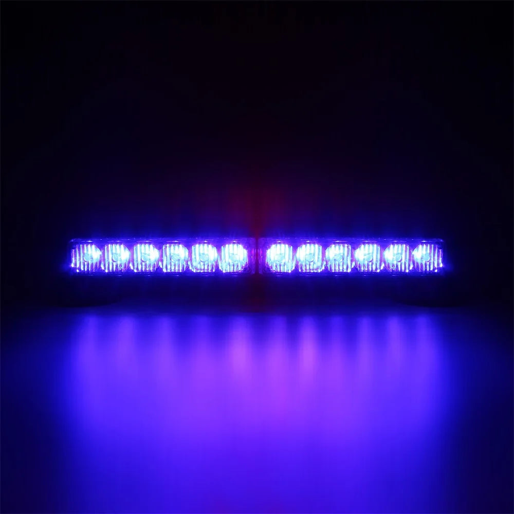 Super Bright Rechargeable LED Warning Light Magnetic Rooftop Strobe Light Bar Emergency Flashing Lights for Truck Vehicles