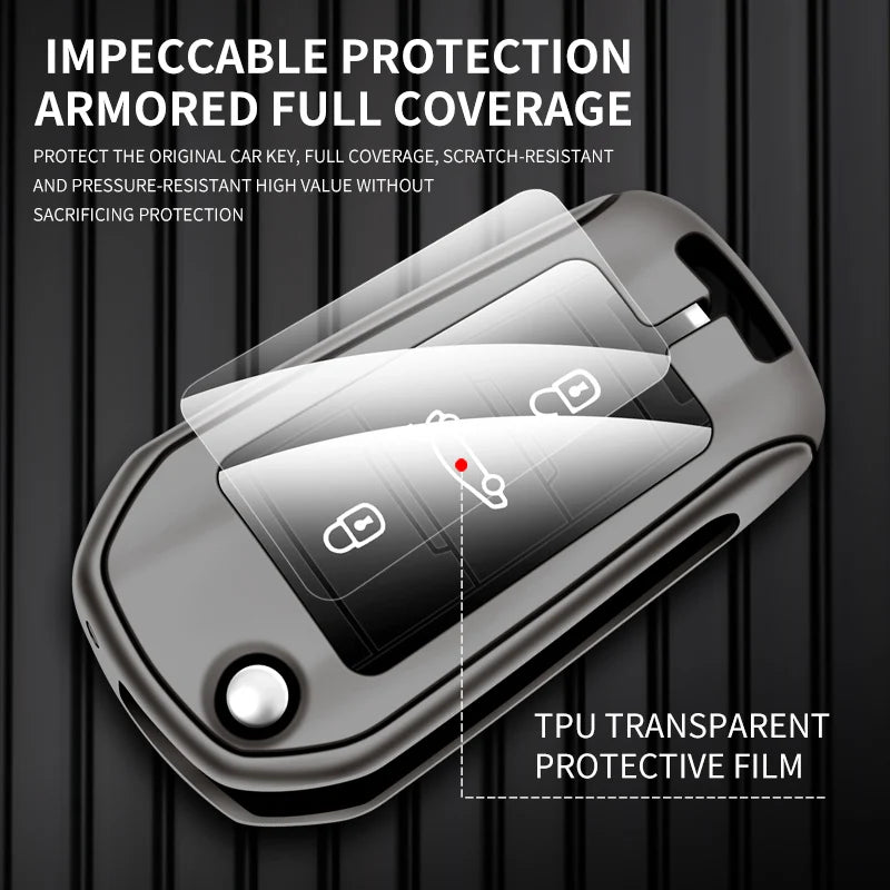 GPRGIT Car Key Case Cover for Peugeot 208 3008 308 508 408 2008 307 4008 2013 301 Protector Keyless