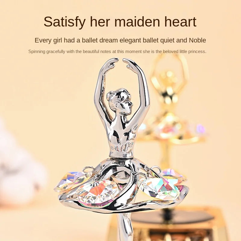 GPRGIT Solar-Powered Ballerina Dancing Car Perfume Ornament Metal