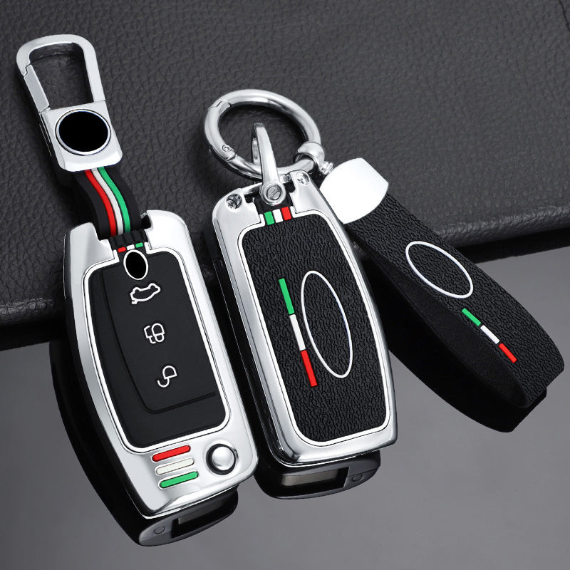 GPRGIT Zinc Alloy Car Key Cover Case for Ford Focus 2 MK2 Fiesta Mondeo Galaxy Falcon Territory Ecosport