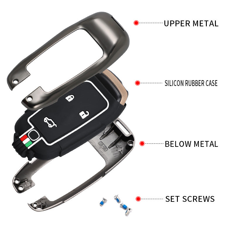 GPRGIT Zinc Alloy Car Key Case Smart Cover for Changan UNI-V/CS35 PLUS/E-Pro/CS55 PLUS/CS75 PLUS