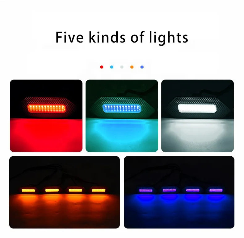 GPRGIT 4-Piece LED Grille Light for 2025 Toyota 4Runner TRD / TRD PRO - DRL Warning Light
