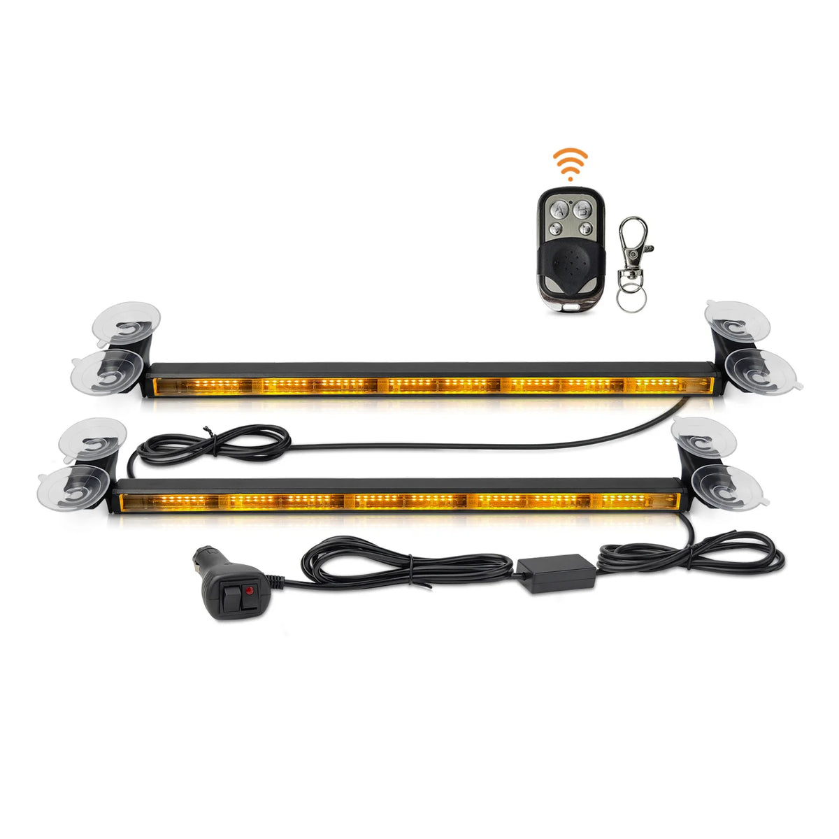 High Visibility Emergency Strobe Visor Light Bar Traffic Advisor Wireless Remote Flashing Flash Light System For Cars Trucks