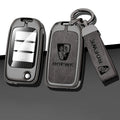 GPRGIT Hot Sale Zinc Alloy Leather Car Key Case Cover for Roewe RX5 I5 MAX RX3 2017 for MG MG6 ZS HS Flip Keychain Accessories