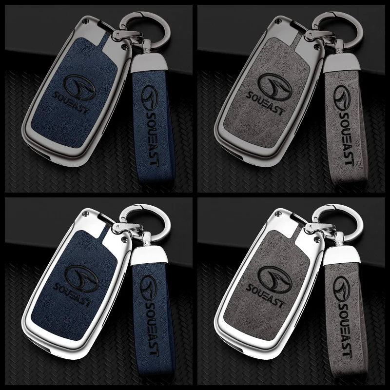GPRGIT Flip Metal Car Protector Key Case Cover for SOUEAST DX7 DX5 DX3 A5 Lingzhi V5 Lingshi V6 Lingyue V3 Keyless