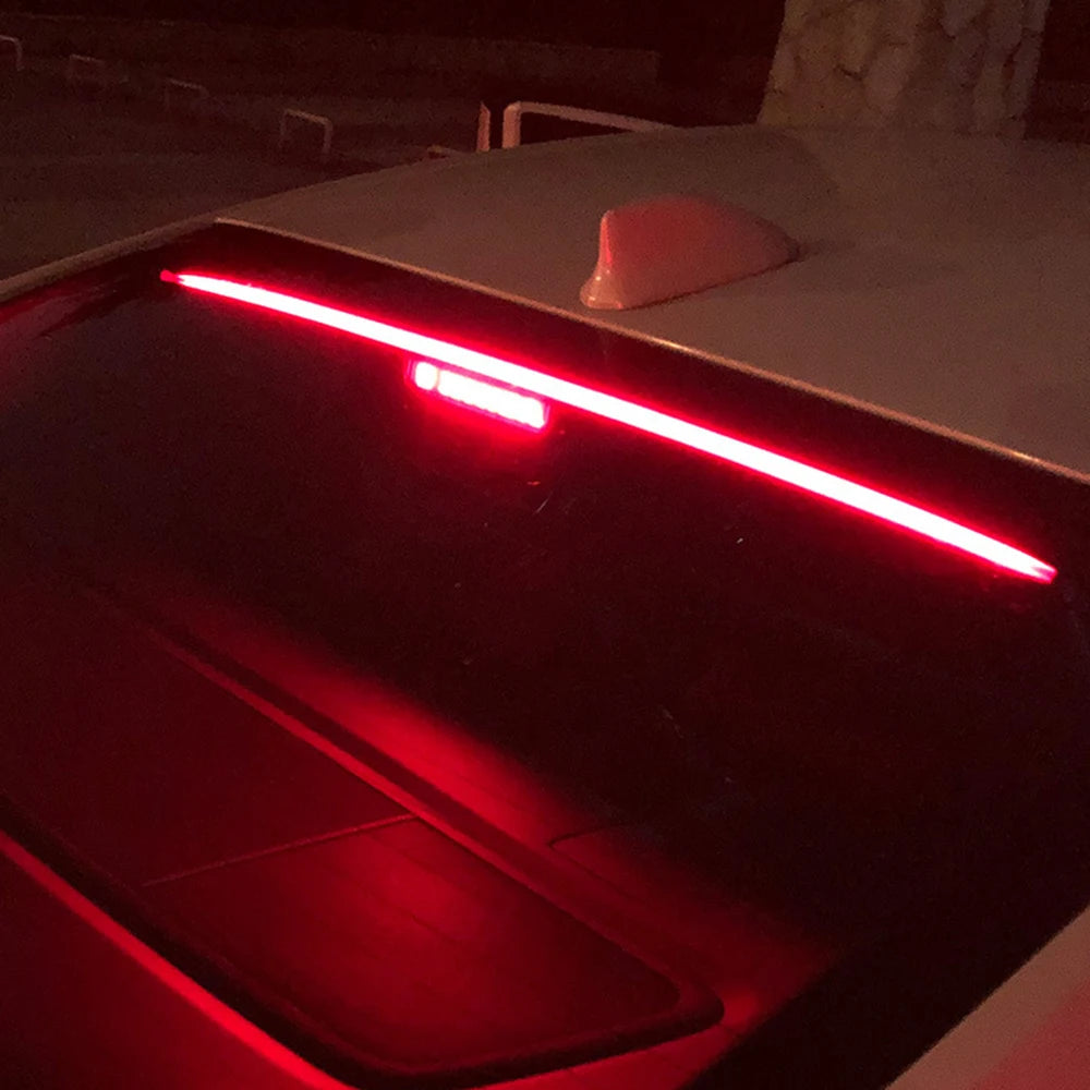 GPRGIT Car High Mount Brake Lights LED Tail Warning Strip Light - Rear Window - 12V, 6W, Red, Surface Mount, PC+LED