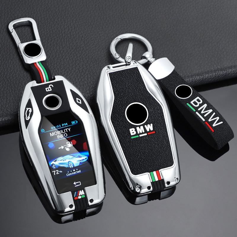 GPRGIT Zinc Alloy Car LED Crystal Display Key Case Fob for BMW 5 7 Series G11 G12 G30 G31 G32 I8 I12 I15 G01 X3 G02 X4 G05 X5 X7