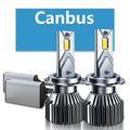 60W High Power Canbus LED Automotive Headlamps | Built-in Decoder 12V Faros LED for H1 H4 H7 H11 9005 9006 9012 Bulbs