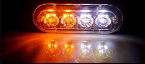 GPRGIT 2020042002 12v Emergency Vehicles Car 4 LED Flash Light Amber Red Blue Truck Strobe LED Flashing Warning Light