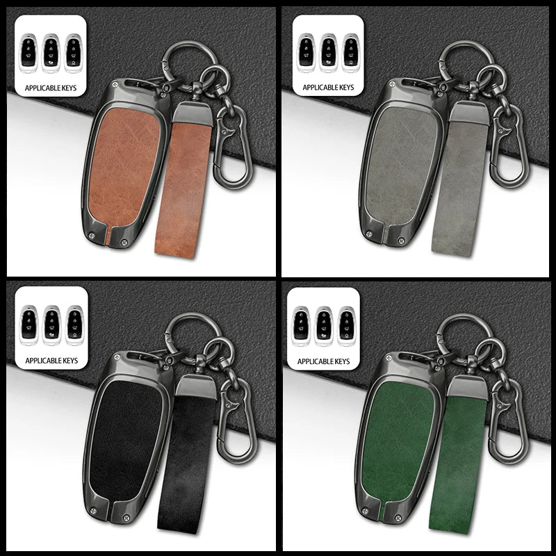 GPRGIT Zinc Alloy Car Key Cover Case for Hyundai Santa Fe Tucson 2022 NEXO NX4 Atos Prime Solaris 2021