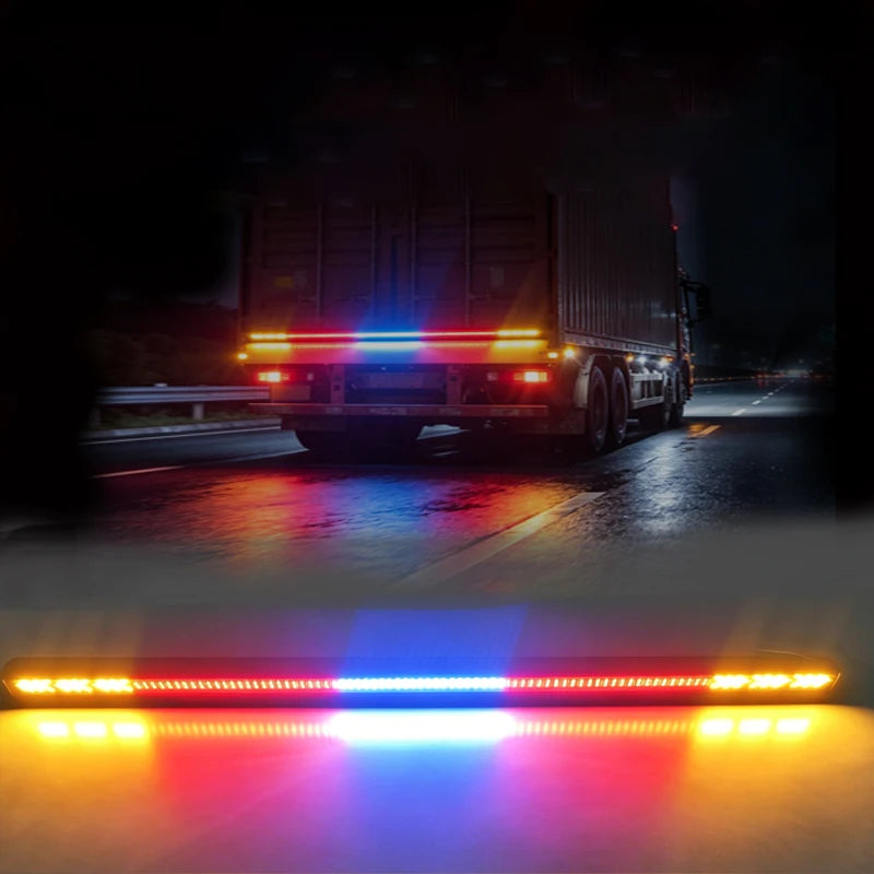 GPRGIT 12V LED Traffic Advisor Arrow Stick Light Bar 216 LED Sequential Strobe Suction Cup Mount