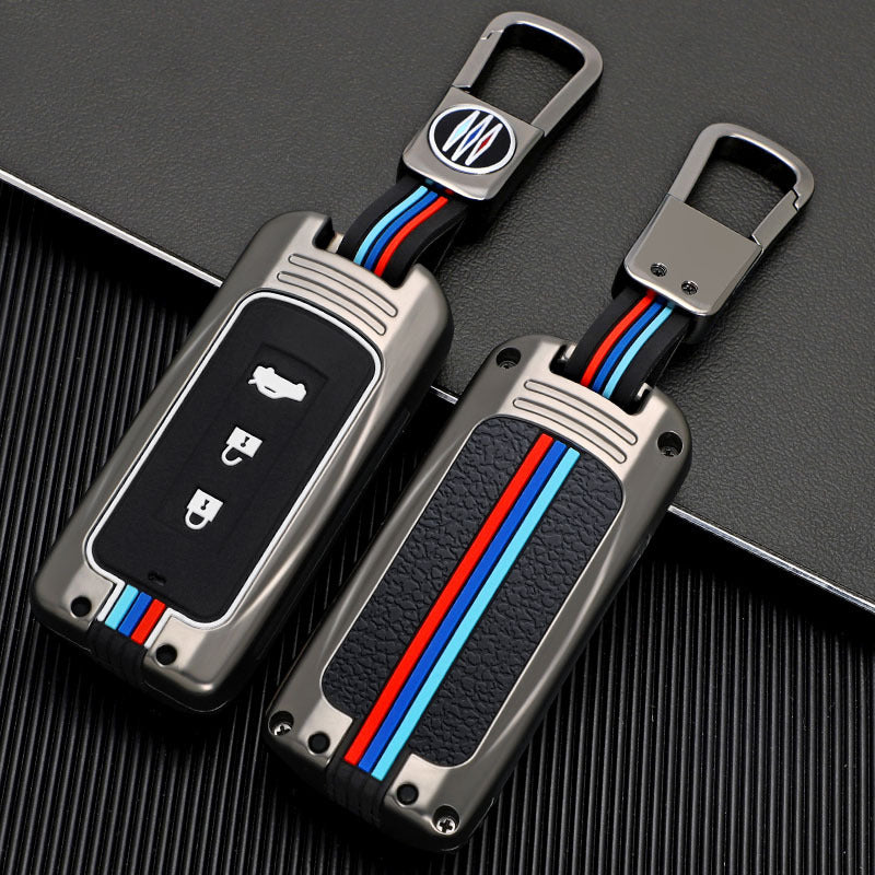 GPRGIT Zinc Alloy Car Key Case for MITSUBISHI OUTLANDER 3 Lancer 10 L200 ASX Colt Pajero Sport ECLIPSE CROSS Protective Fob