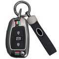 GPRGIT Zinc Alloy Folding Car Key Case Protector Cover for Hyundai Tucson Creta Ix25 I10 I20 I30 Verna Mistra Elantra Santa Fe