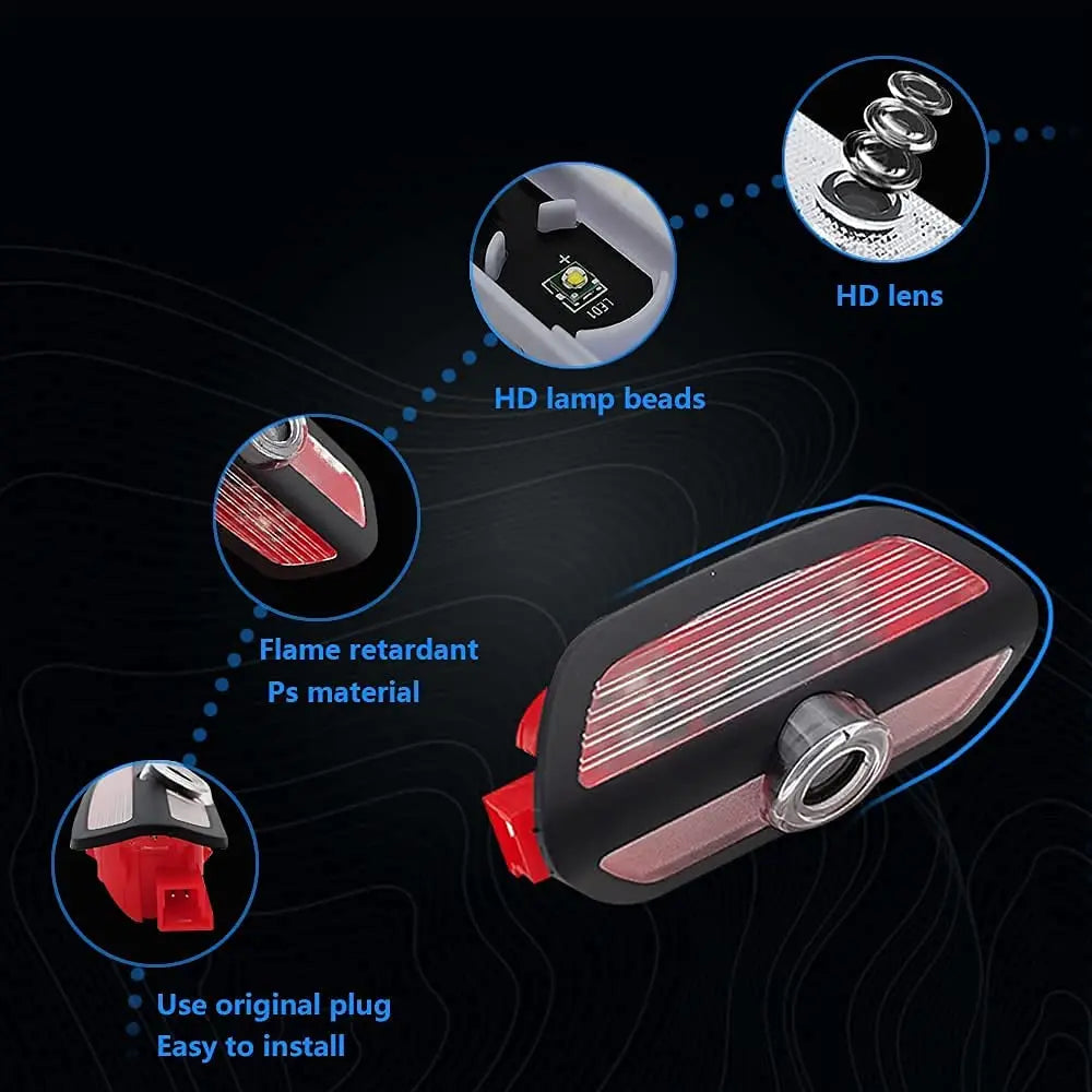 GPRGIT For Maybach Mercedes Benz W220 W211 W222 S320 S500 S560 S600 Car Styling Maybach Logo Projector Light LED Car logo Door Light