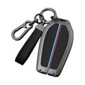 GPRGIT Carbon Metal Car Key Case for Toyota RAV4 Highlander Corolla Hilux Fortuner Land Cruiser Camry Crown CHR Prado 2017 2018 Prius